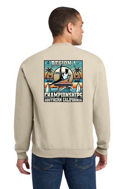 Decorated apparel — Adult Crewneck Cream Back V2